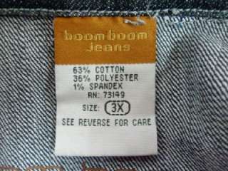 Womens Plus Size Lot of 2 Denim Blue Jean Jackets 3X 22 24 Boom Boom 