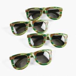 12 sunglass camouflage army favors boy pool party beach  