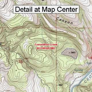  USGS Topographic Quadrangle Map   Committee Creek, Oregon 