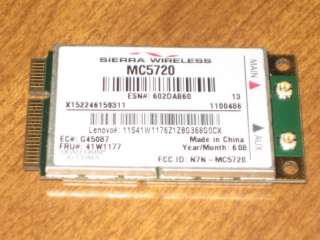 IBM Lenovo T60 X60s X61 T61 R61 R60 WWAN CDMA EVDO 41W177 MC5720 Mobil 