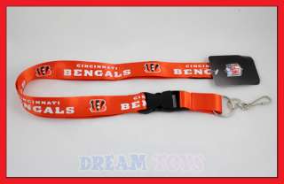 NFL Cincinnati Bengals Lanyard Key Chain/ Football / or  