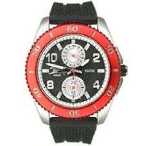 Tommy Bahama Mens Relax Red Bezel Black Watch 1095 NEW  