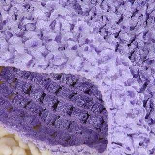Baby Girls Grosgrain Ribbon Crochet Beanie Hat Cap Prop  
