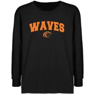 Pepperdine Waves Youth Black Logo Arch T shirt   Sports 