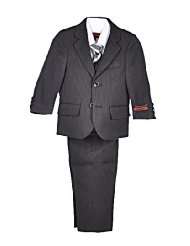James Morgan Paisley & Stripe 5 Piece Suit (Sizes 12M   24M)