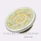 Authentic Kameleon Sun Swirl Enamel & 18kt Gold Overlay Pop KJP450 