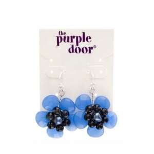   Purple Door The Jennifer Flower Earrings PDE 40 GG Periwinkle Beauty