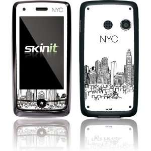  NYC Sketchy Cityscape skin for LG Rumor Touch LN510/ LG 