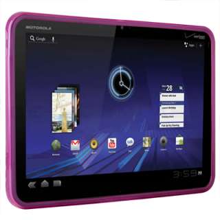 Pink TPU Soft Gel Skin Cover Case For Motorola XOOM WiFi 3G  