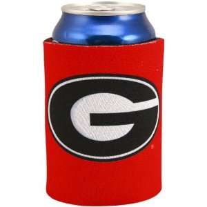    NCAA Georgia Bulldogs Red Collapsible Can Coolie