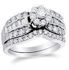   Marquise Diamond Engagement Wedding Ring Band Set 51 Carat SI2 G H