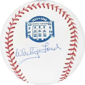  Whitey Ford Autographed Yankee Stadium Final Season 