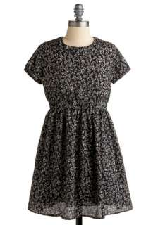 Thought Is the Blossom Dress   Brown, Tan / Cream, Floral, Casual, A 