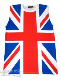 80s Union Jack DEF LEPPARD UK Sleeveless Tank Top Shirt  