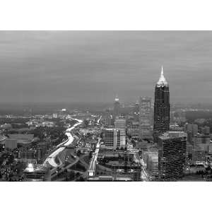  Atlanta Cityscape Black and White Print GABW3489 5x7