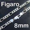 10mm 18 Mens Rolo Chain Silver Necklace Xmas Gift N24  