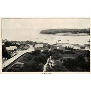 1910 Print Vordingborg Denmark Zealand Ruins Port Moen Town Landscape 