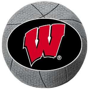  Wisconsin Badgers NCAA Basketball One Inch Pewter Lapel 