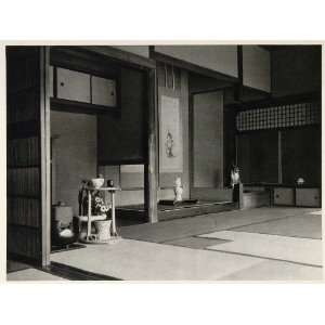  1930 Japanese Living Room House Interior Photogravure 