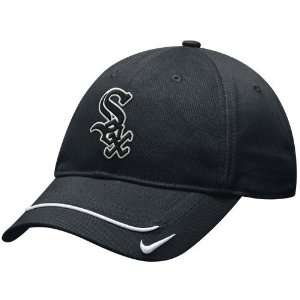   Chicago White Sox Black Turnstyle Adjustable Hat