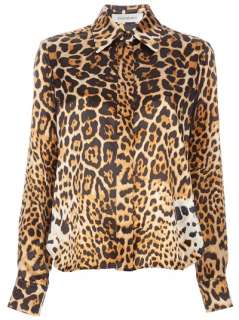Yves Saint Laurent Leopard Print Shirt   Liska   farfetch 