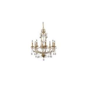  Chandelier in Champagne   Murano Crystal by Crystorama 