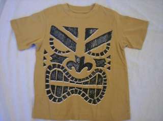 NWT Boys Gymboree Tiki Chief brown tan short sleeve shirt ~ 4 5 6 