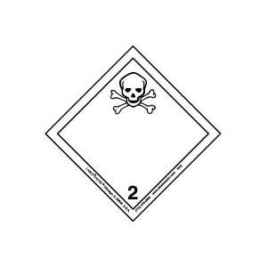  Hazard Class 2, Toxic Gas International Wordless Label 