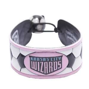 MLS Kansas City Wizards Pink Soccer Bracelet  Sports 