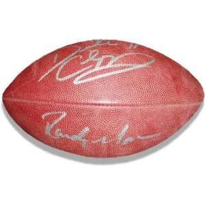 Daunte Culpepper and Randy Moss Dual Autographed Wilson NFL Football 