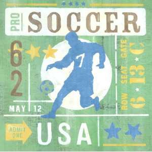  Oopsy daisy Game Ticket Going For the Goal Wall Art 14x14 