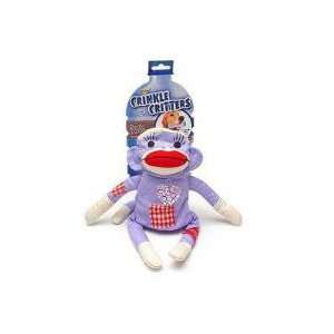   DBX53197/98 Girl Crinkle Critter Sock Monkey Dog Toy