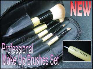   5Pcs Set Professional Brushes With Holster BOBBI BROWN New  