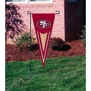 San Francisco 49Ers Applique Embroidered Wall/Yard/Garden Pennant Flag 