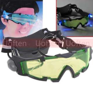 Cool Night Vision Tinted Lens Adjustable Elastic Band Goggles Glasses 