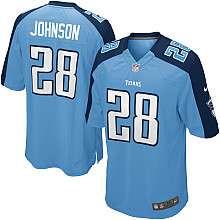 Mens Nike Tennessee Titans Chris Johnson Game Team Color Jersey 