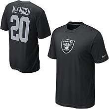 Nike Oakland Raiders Darren McFadden Name & Number T Shirt    