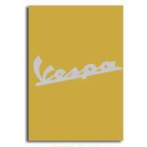  Notebook, Vespa Logo   Yellow, 6x8 Automotive