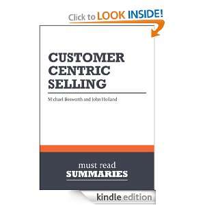 Summary Customer Centric Selling   Michael Bosworth and John Holland 