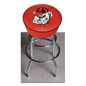 Georgia Bulldogs 25 Double Ring Swivel Bar Stool with 4 Thick Seat 