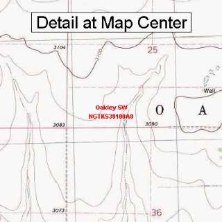   Map   Oakley SW, Kansas (Folded/Waterproof)