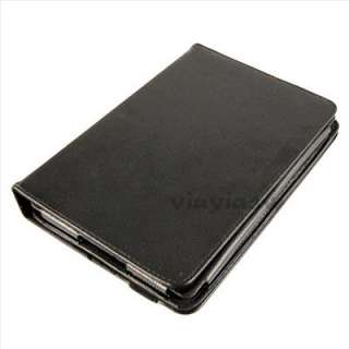 Black 360 Degree Rotary Leather Stand Case Cover for 7  Kindle 
