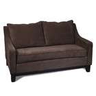 Office Star Products Loveseat Sofa with Oversized Cushions in Walnut 