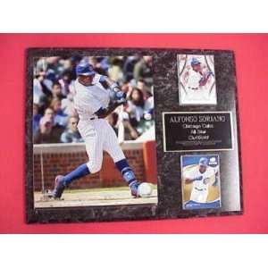  Cubs Alfonso Soriano 2 Card Collector Plaque Sports 