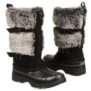 Womens Khombu Arctic Zip Black Shoes 