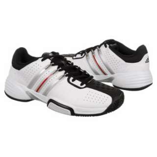 Athletics adidas Mens Barricade Team White/Silver/Black Shoes 