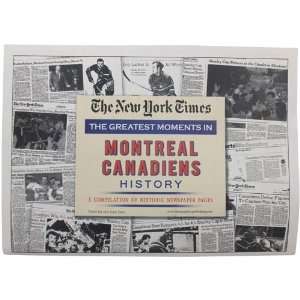 NHL Montreal Canadiens Greatest Moments Newspapers Sports 