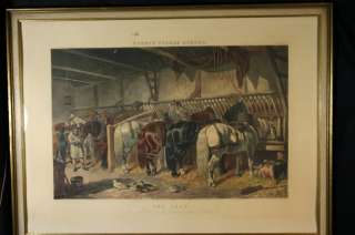 Herring Kupferstich The Team,1846, Pferde  