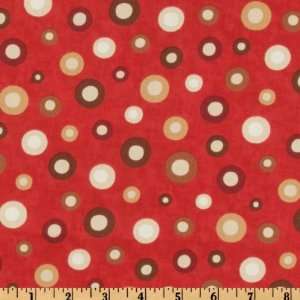  44 Wide Moda Java Dots De Jour Red Fabric By The Yard 