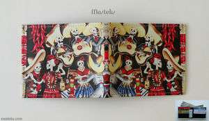 MASTOKS UNIQUE LEATHER WALLET DAY OF THE DEAD MEXICO  